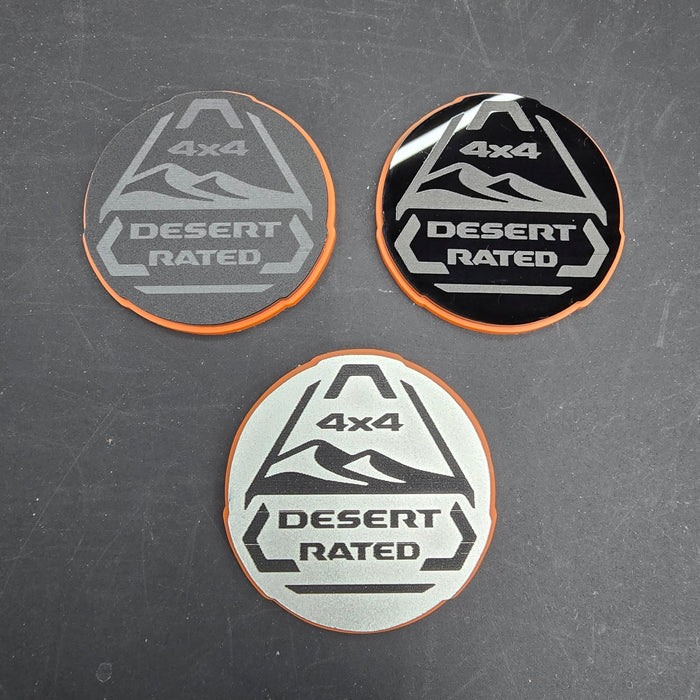 Jeep Desert Rated Emblem (Engraved Acrylic)