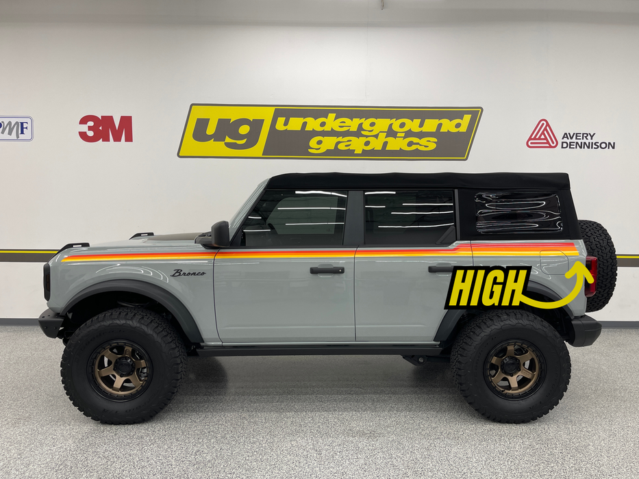 Bronco 3-Bar Stripes 2021+