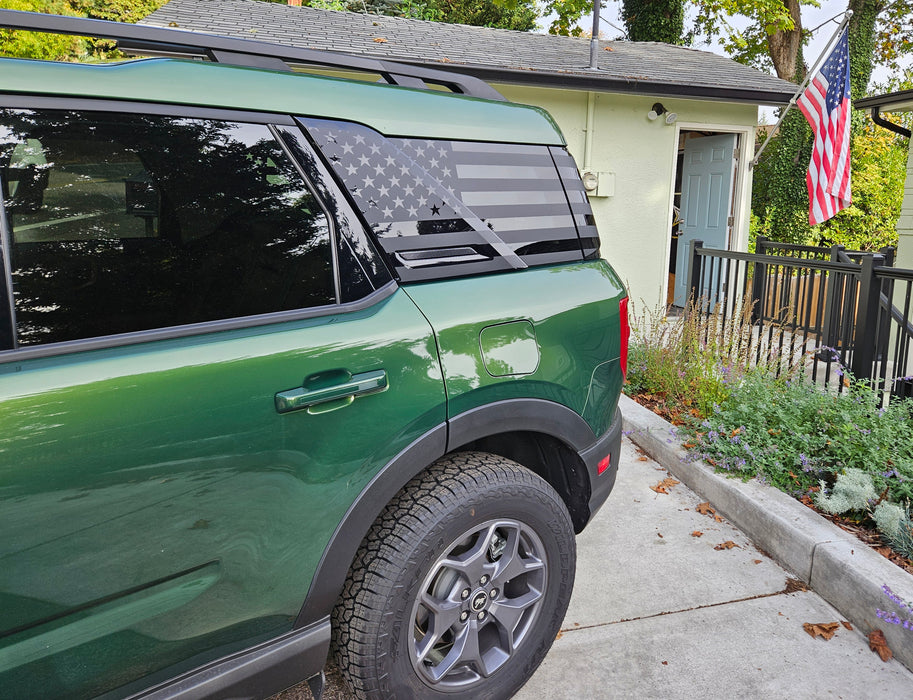 Bronco Sport "3-piece" Rear Quarter Window Flag Graphics