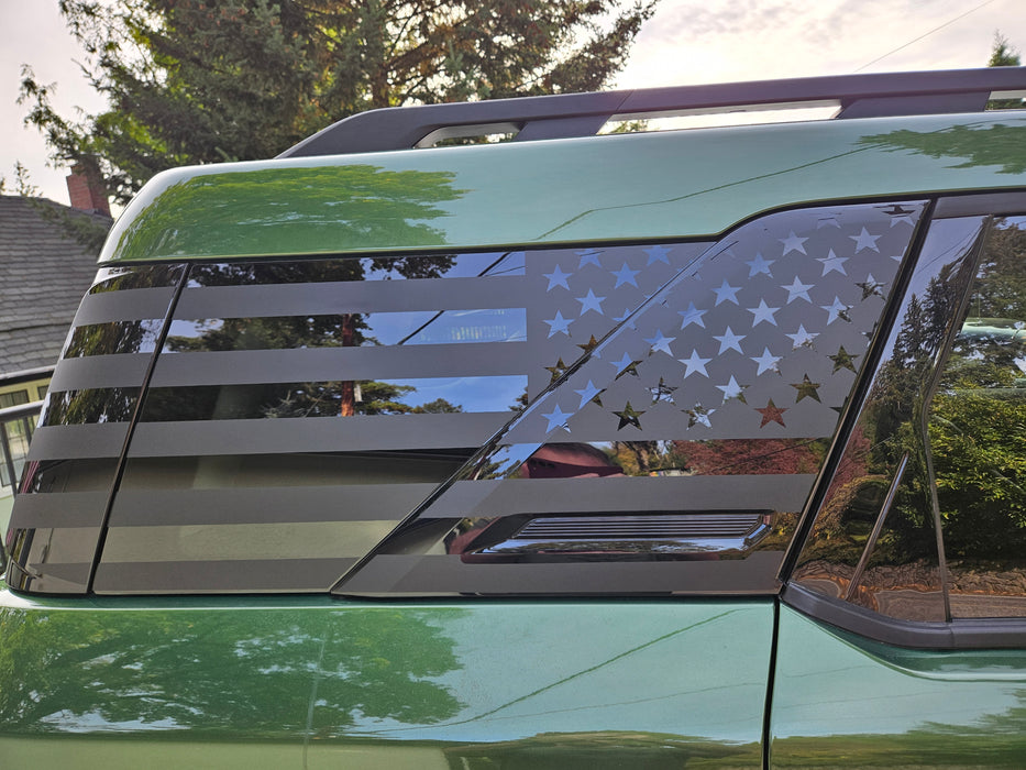 Bronco Sport "3-piece" Rear Quarter Window Flag Graphics