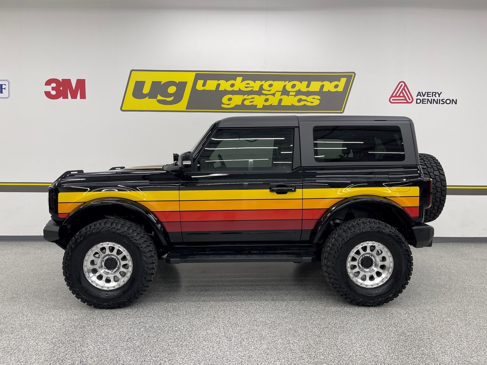 Bronco 4-Bar Retro Side Panel Kits — Underground Graphics