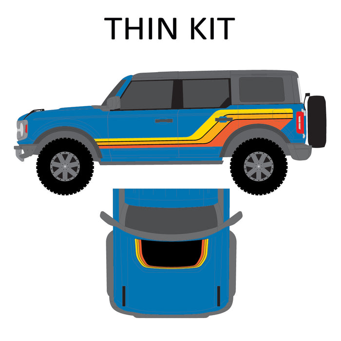 Bronco 4-Door 3-Bar Kicker Kit