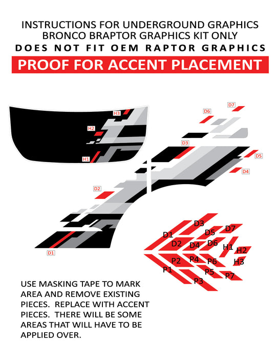 Braptor (Bronco and Raptor) “Color Accent” Add-On Kit