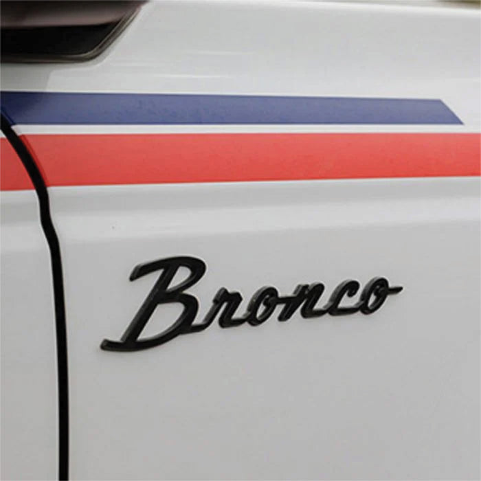 Ford Performance Bronco Script Emblems (Vintage Design)