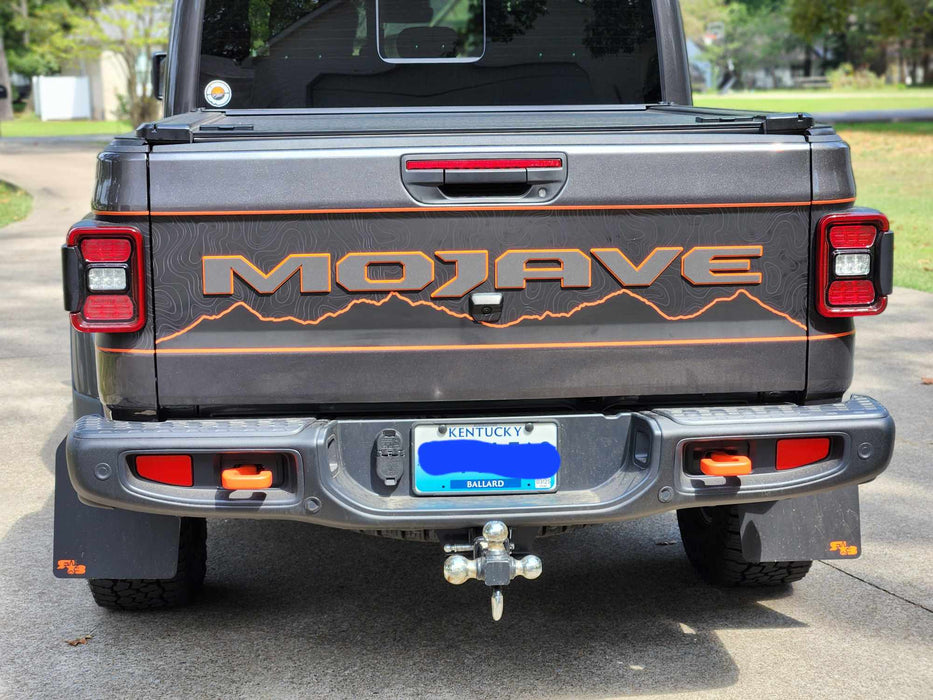 Laser Cut Acrylic Jeep Gladiator "MOJAVE" Tailgate Emblem