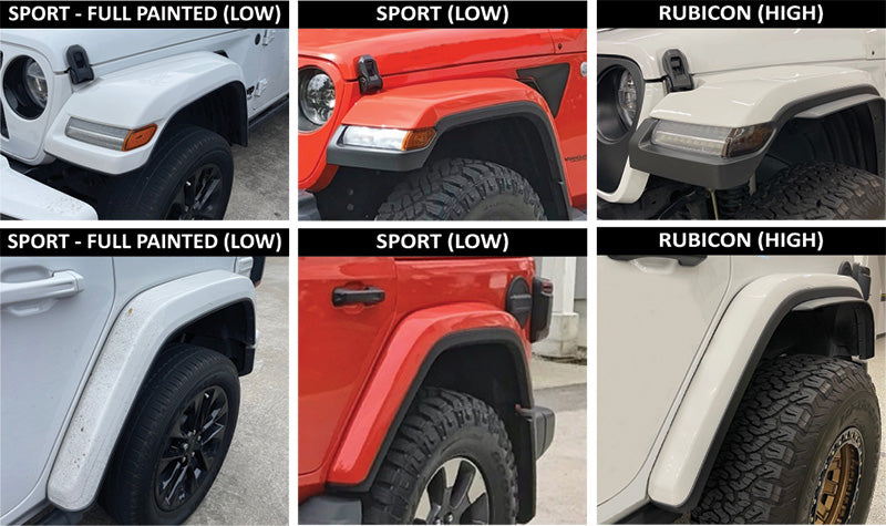 Jeep Rear PPF Fender Guards
