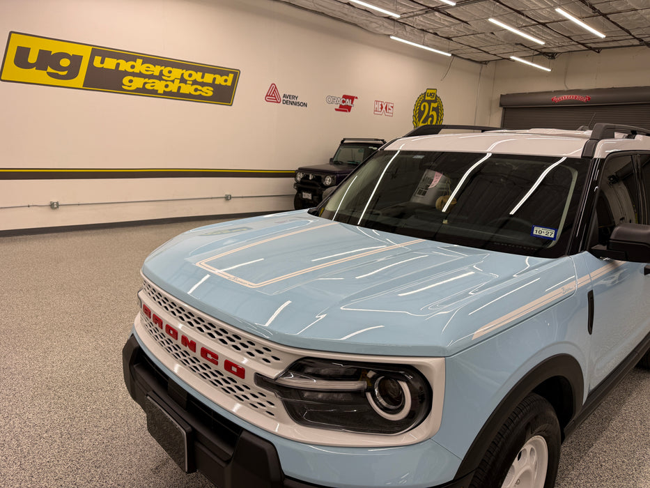 Bronco Sport Heritage Hood graphics