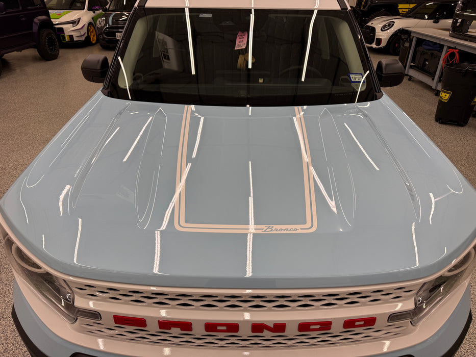 Bronco Sport Heritage Hood graphics