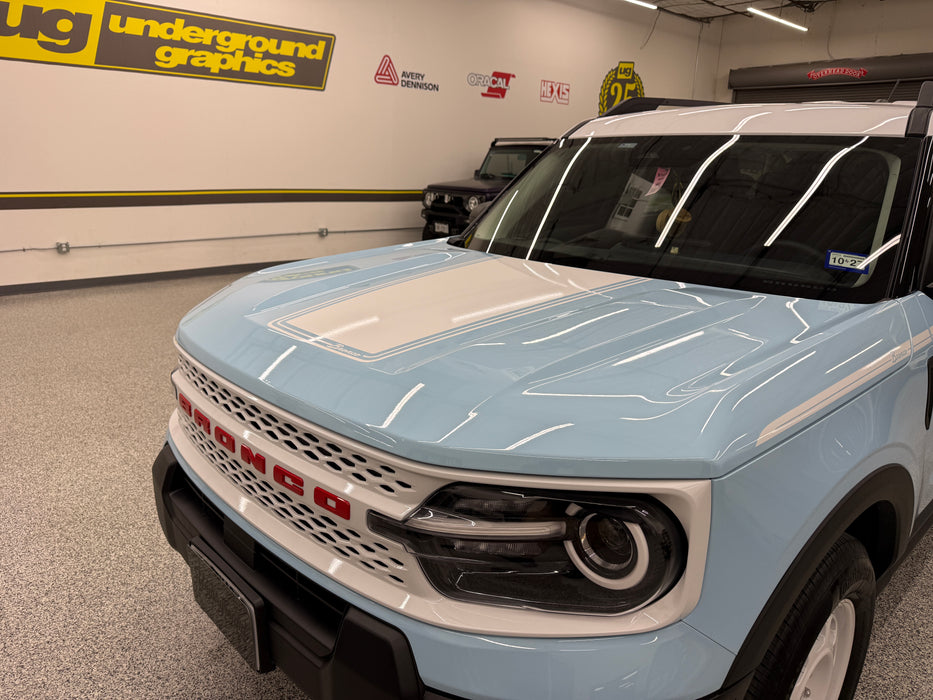 Bronco Sport Heritage Hood graphics