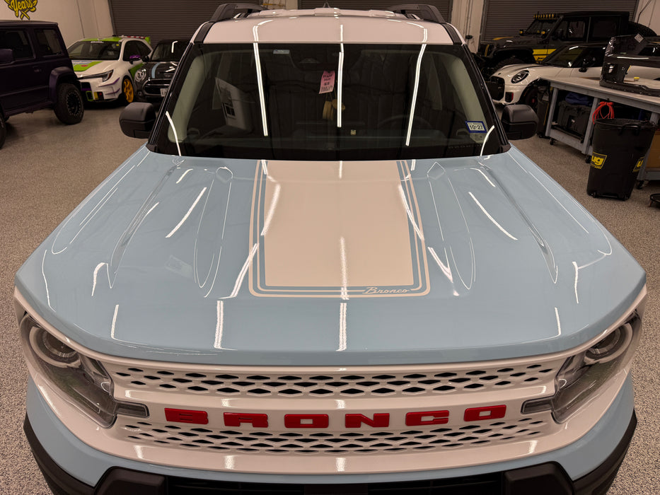 Bronco Sport Heritage Hood graphics