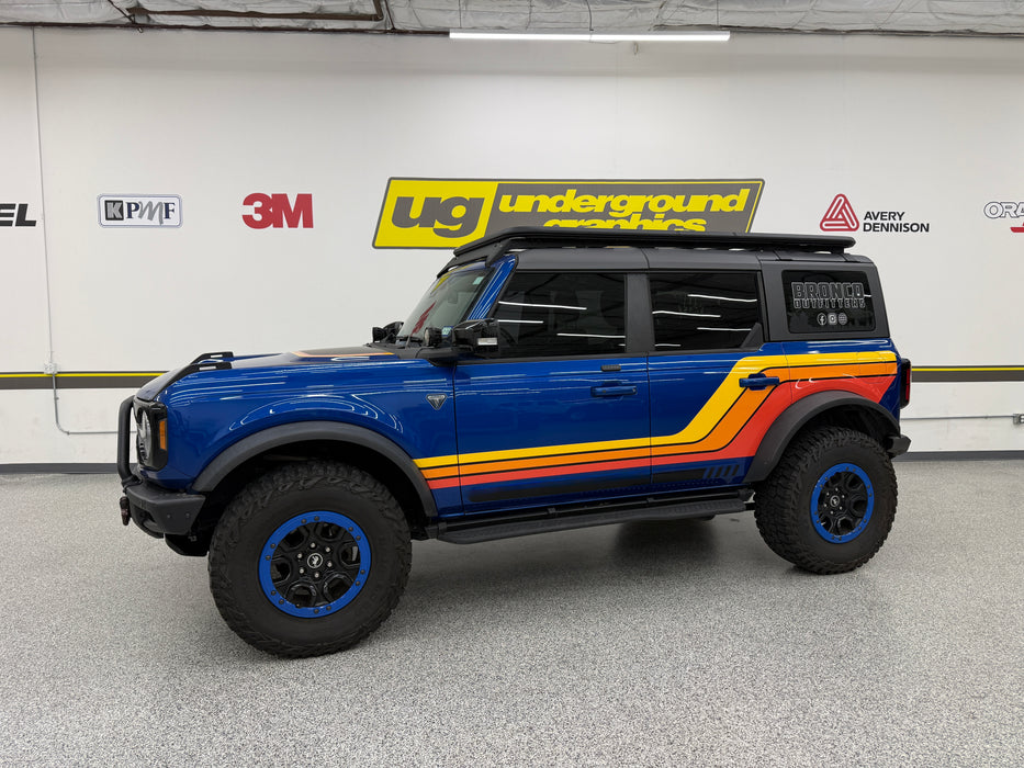 Bronco 4-Door 3-Bar Kicker Kit