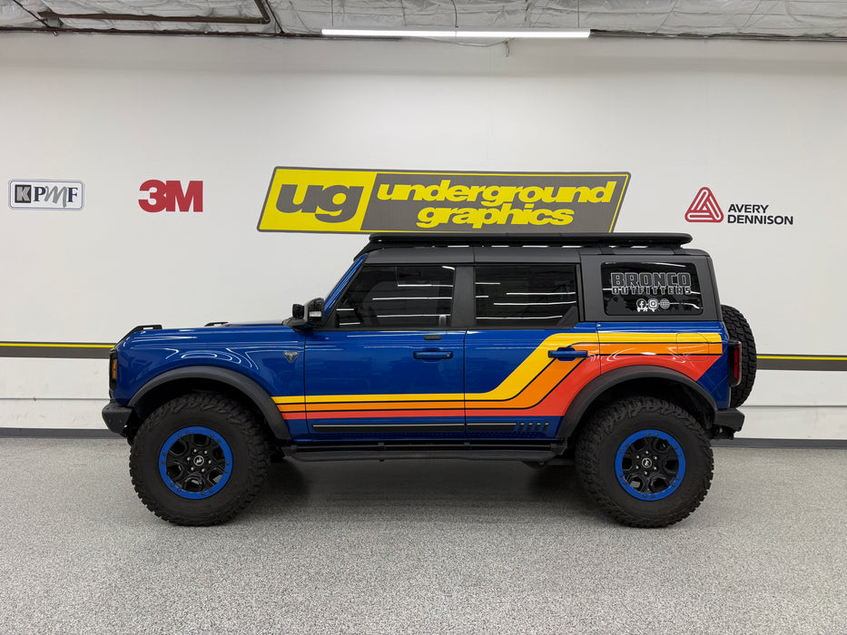 Bronco 4-Door 3-Bar Kicker Kit