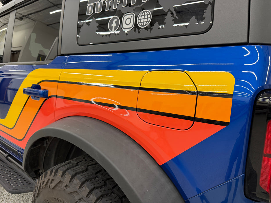 Bronco 4-Door 3-Bar Kicker Kit