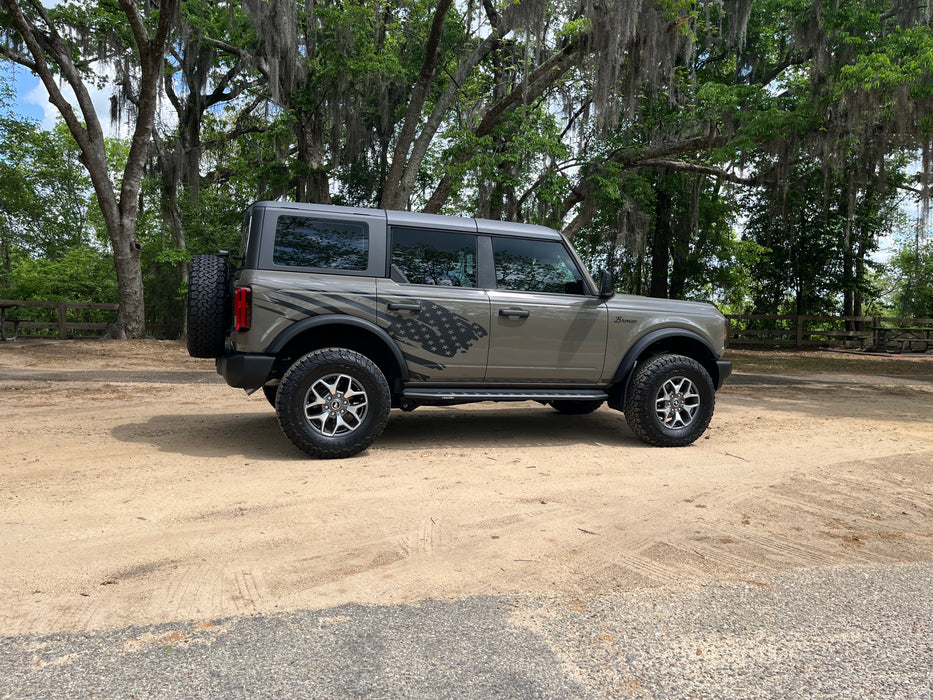 Bronco Flag side-panel graphics