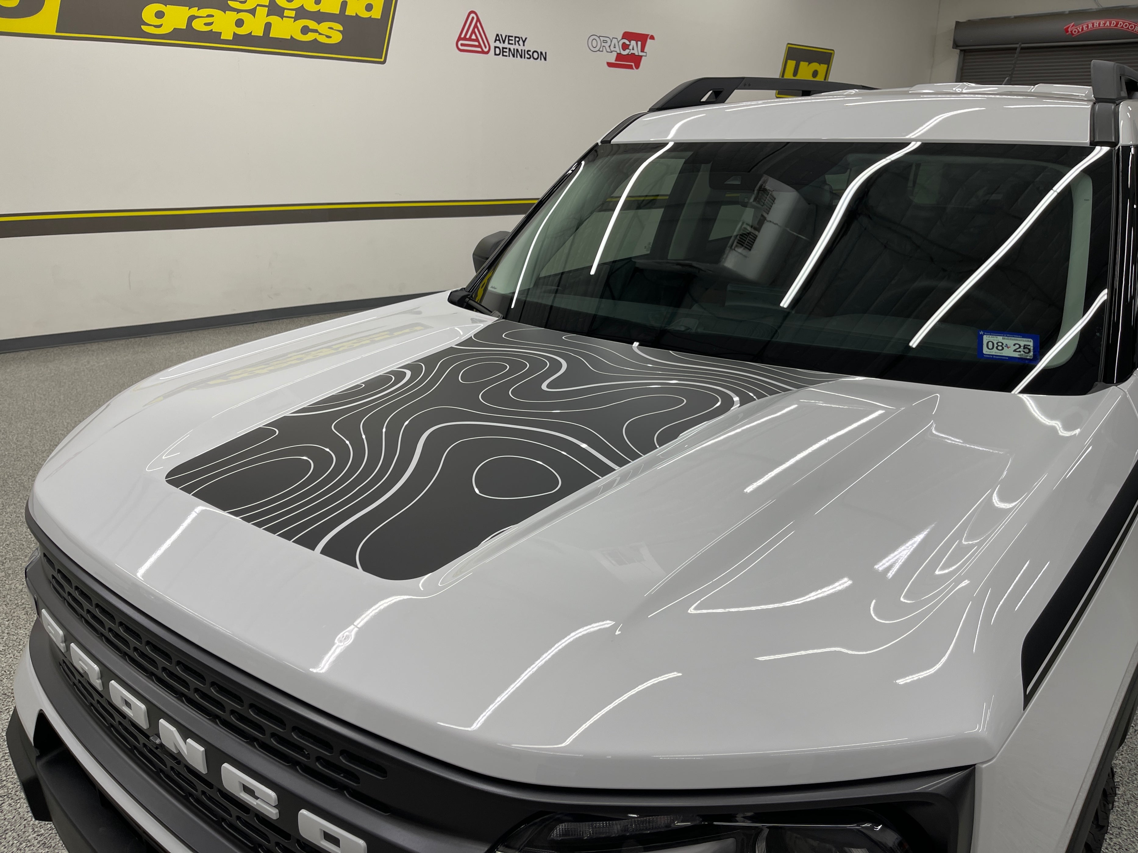 Bronco Sport Hoods Topography Single Color — Underground Graphics
