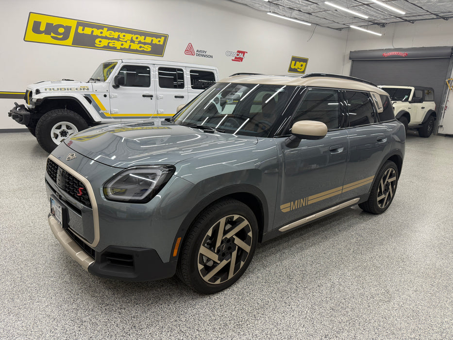 Mini COUNTRYMAN 25up Double Bar Rocker Stripe (Die-Cut) Single Color