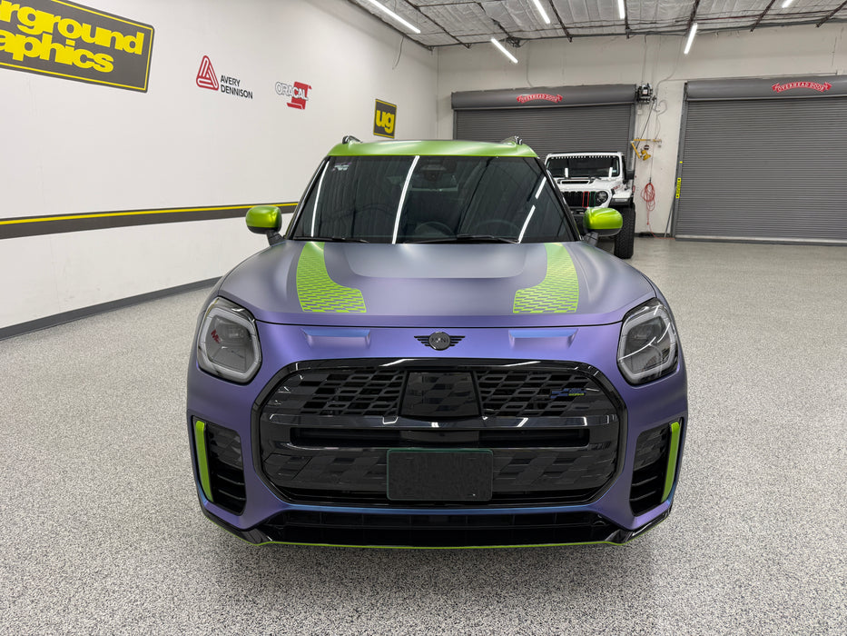 Mini Countryman JCW Style hood Stripes
