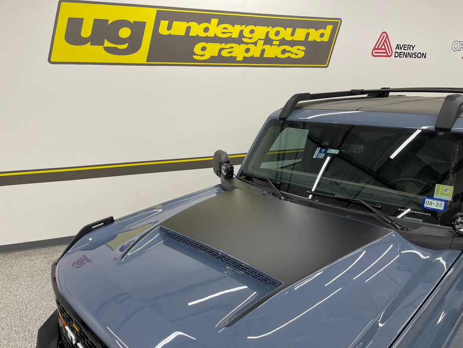 AFC Bronco Hood Graphic Blackout & Vent Inlay