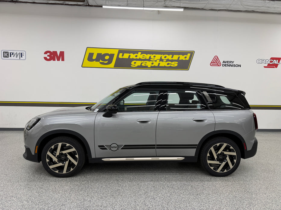 Mini COUNTRYMAN 25up Double Bar Rocker Stripe (Die-Cut) Single Color