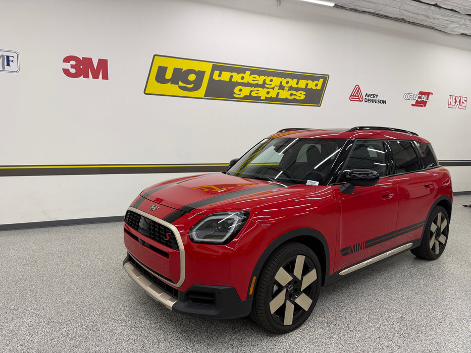 Mini COUNTRYMAN 25up Double Bar Rocker Stripe (Die-Cut) Single Color