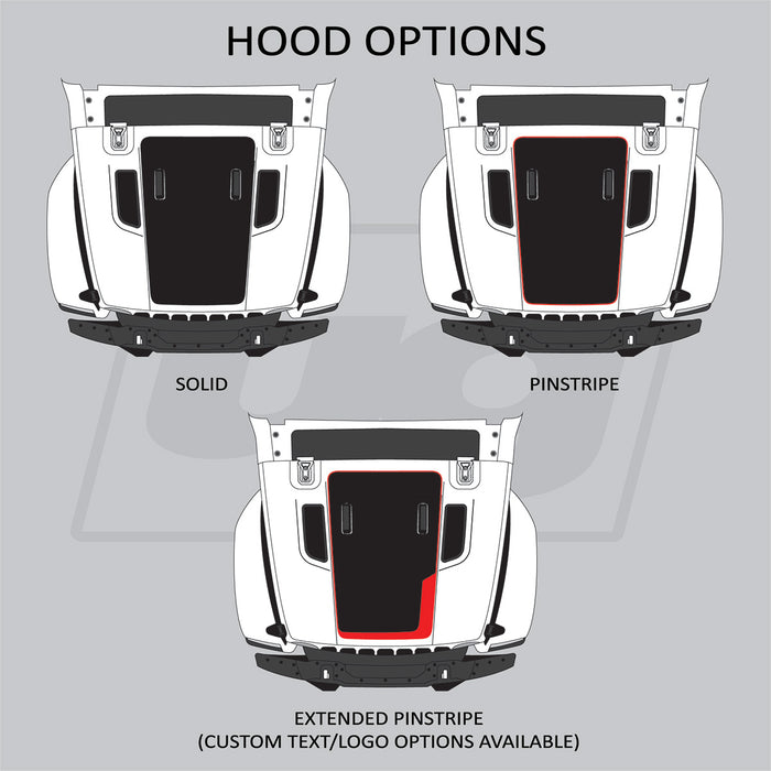 Jeep JL, JLU and JT EURO Rubicon Hoods