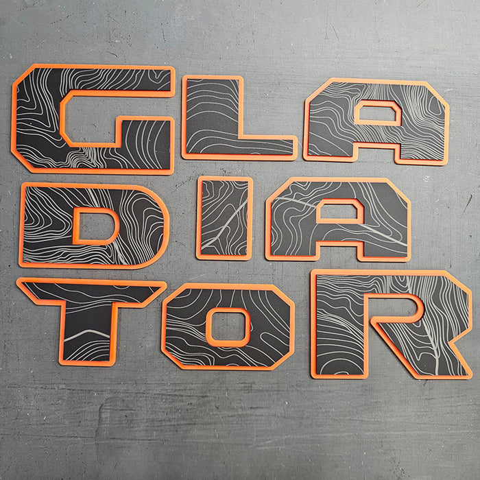 Jeep "GLADIATOR" Topography Tailgate Emblem