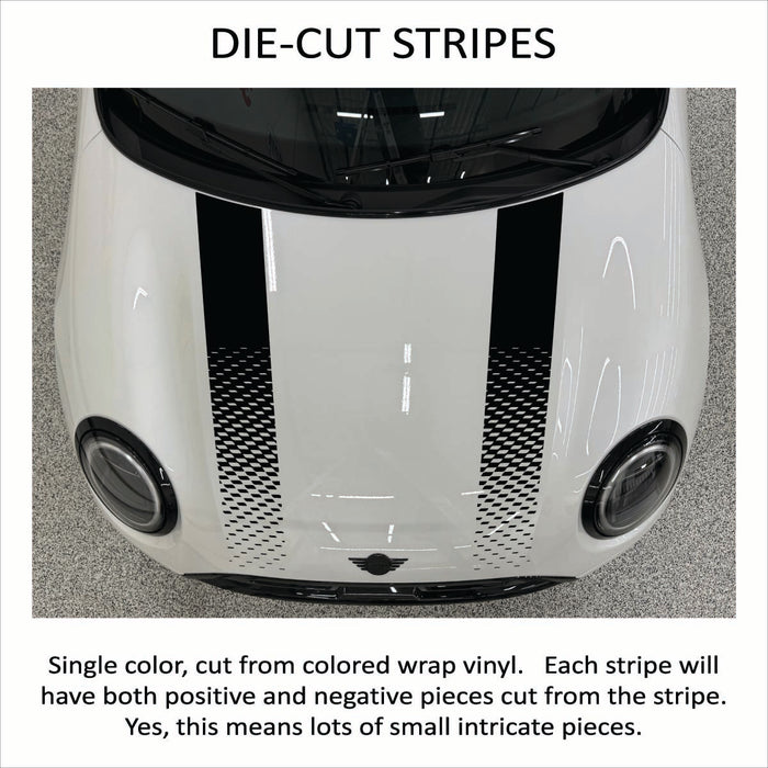 Mini Cooper HT 25up OEM Replica Hood Stripes (Die-Cut)