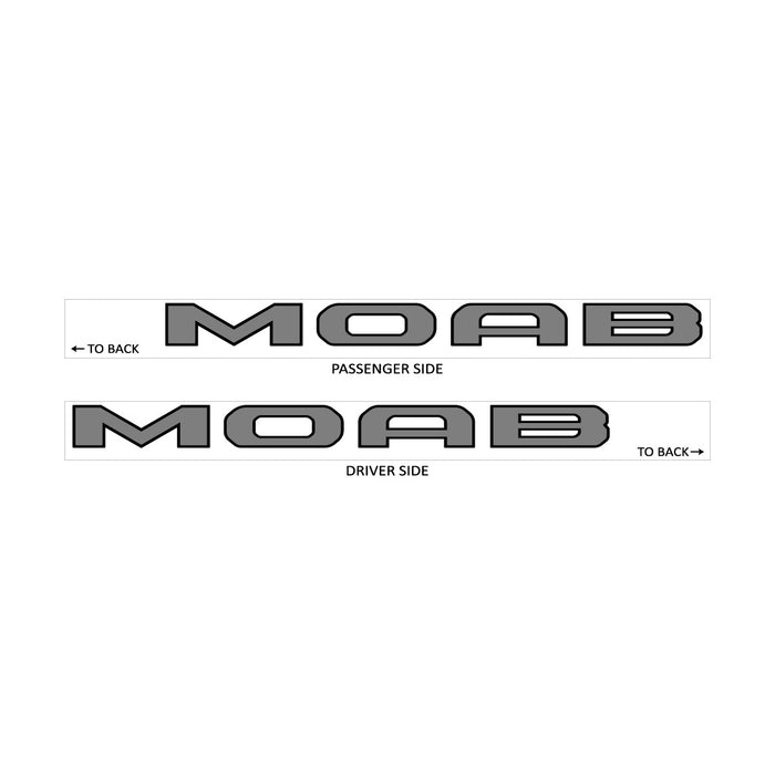 Jeep MOAB Replacement Hood Decals