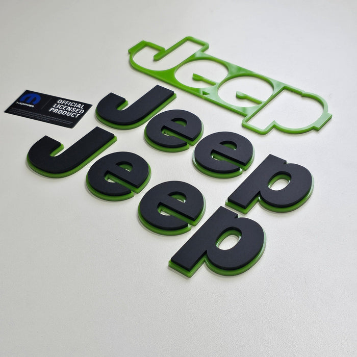 Jeep Wrangler/Gladiator Fender Emblems - PAIR L/R Sides - Two Color Stacked