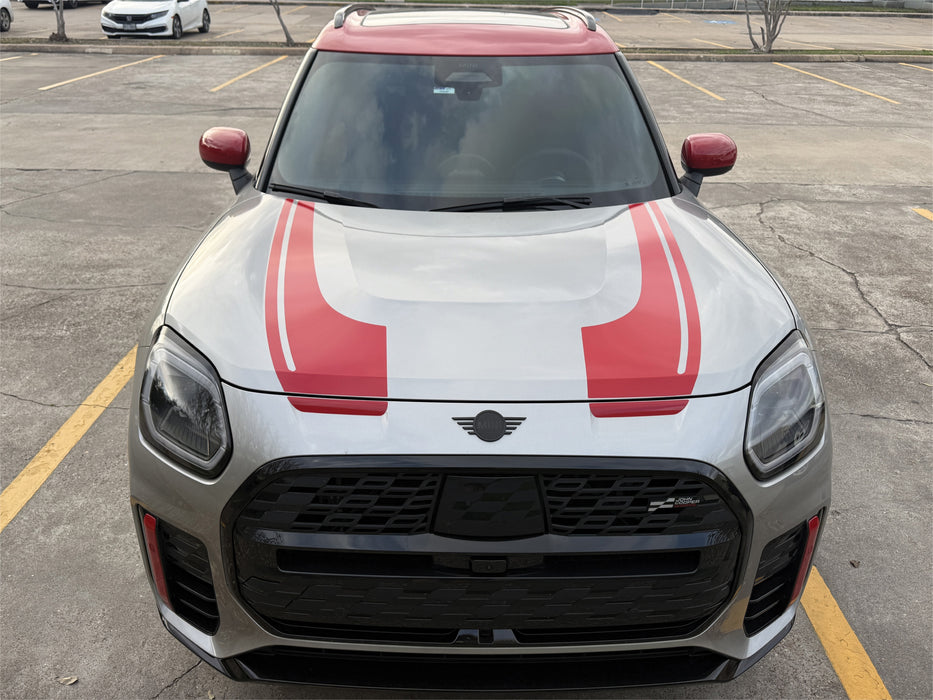 Mini Countryman JCW Extended Hood stripes