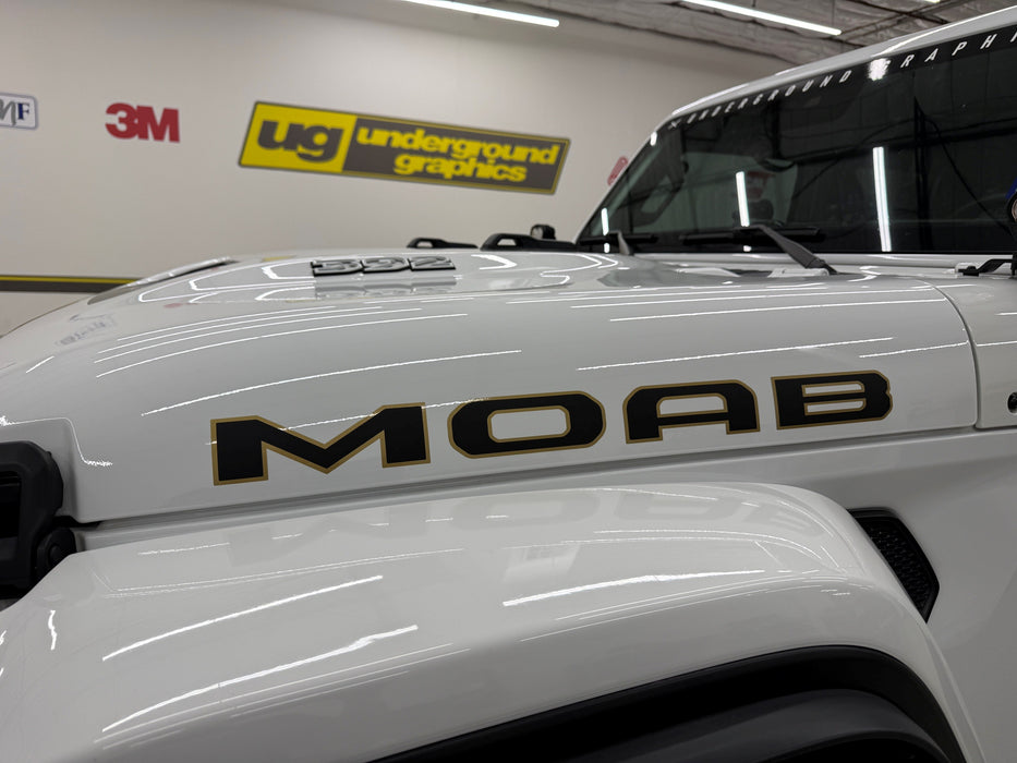 Jeep MOAB Replacement Hood Decals