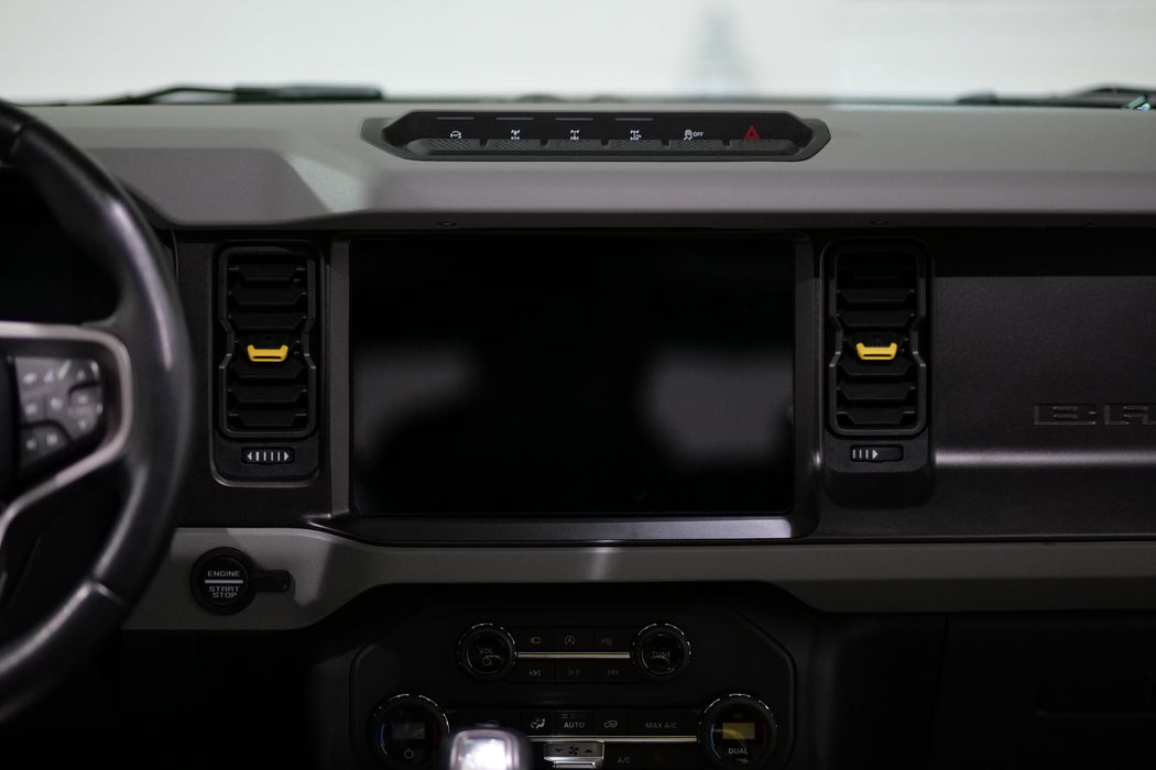 YELLOW - Set of 4 2021+ Ford Bronco Vent Clip/Tab Replacement