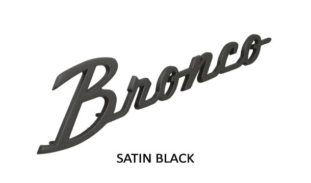 Bronco Script Emblems (Vintage Design)