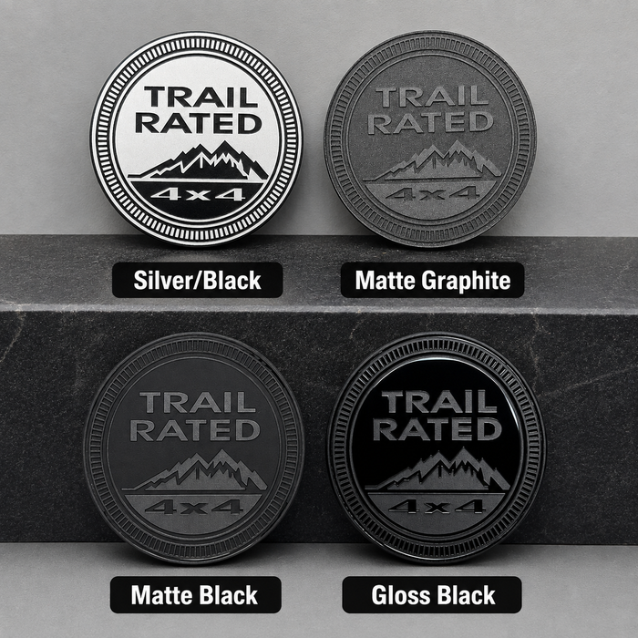 Jeep Engraved "DESERT RATED" Emblem
