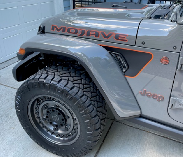 Jeep JL, JLU and JT Fender Vent Graphics (2018+)