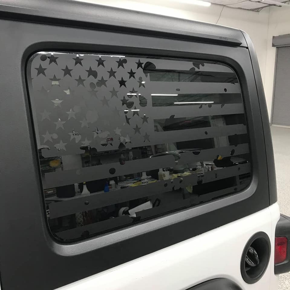 JK / JL Wrangler (4 Dr) Unlimited (Side) Window Flags — Underground ...