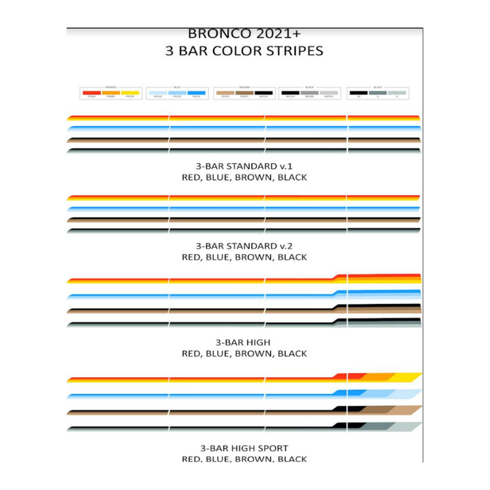 Bronco 3-Bar Stripes