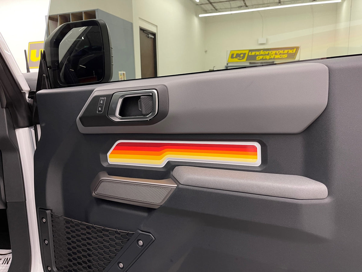 Bronco 2-Door Panel Inlays (FULL COLOR) — Underground Graphics
