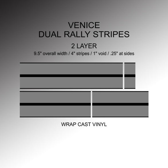Vanderhall Venice Dual Rally Stripes - 2 Layer
