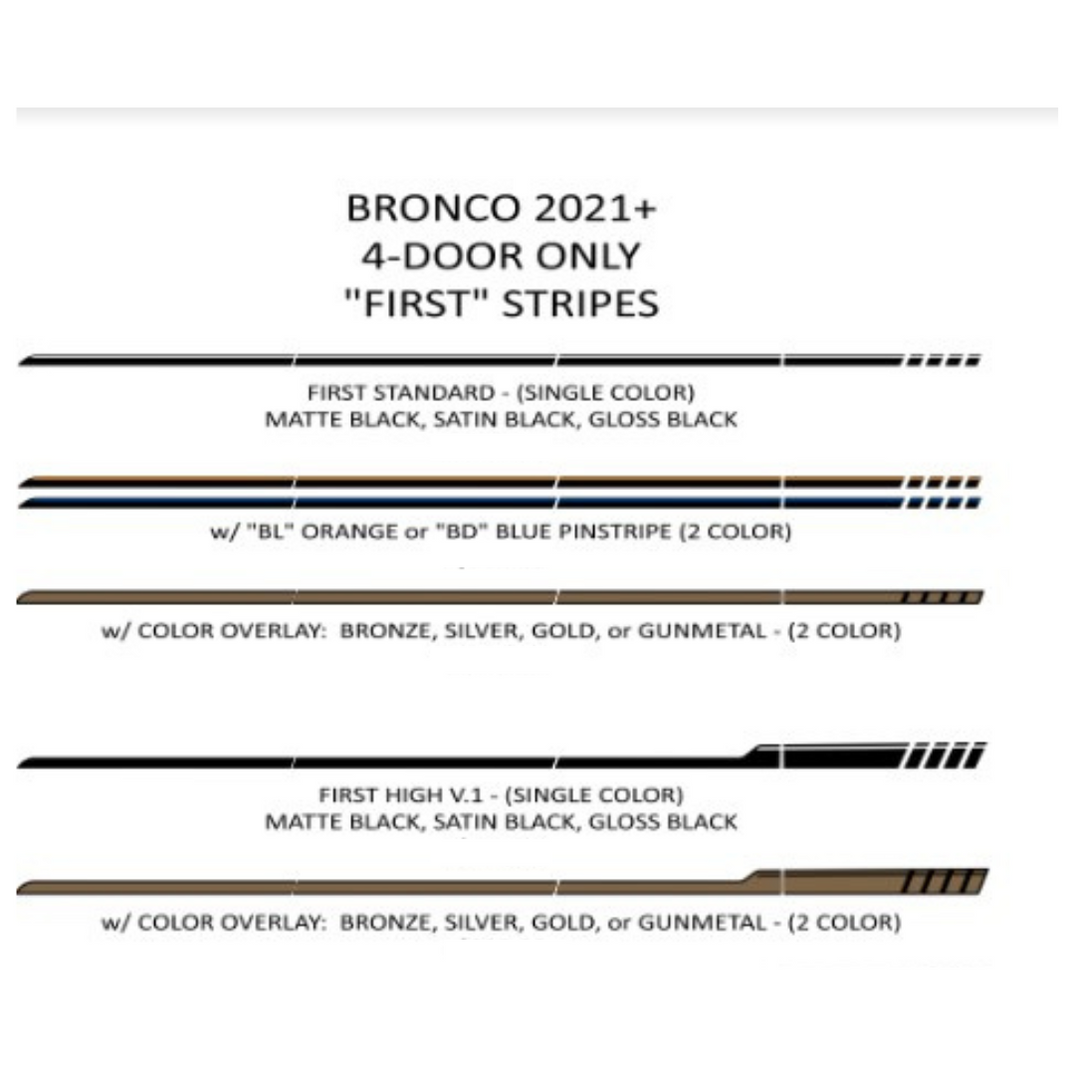 Bronco Stripes — Underground Graphics