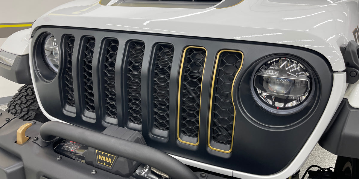 Jeep Grill Pinstripe Inlay (Multi-Piece Grill WITH Trim Rings