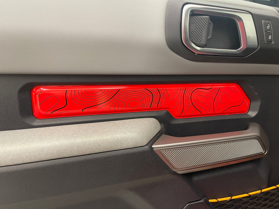 Panel Random Inlay Bronco 2-Door Panel Inlays (BLACK ON CLEAR VINYL) — Underground Graphics