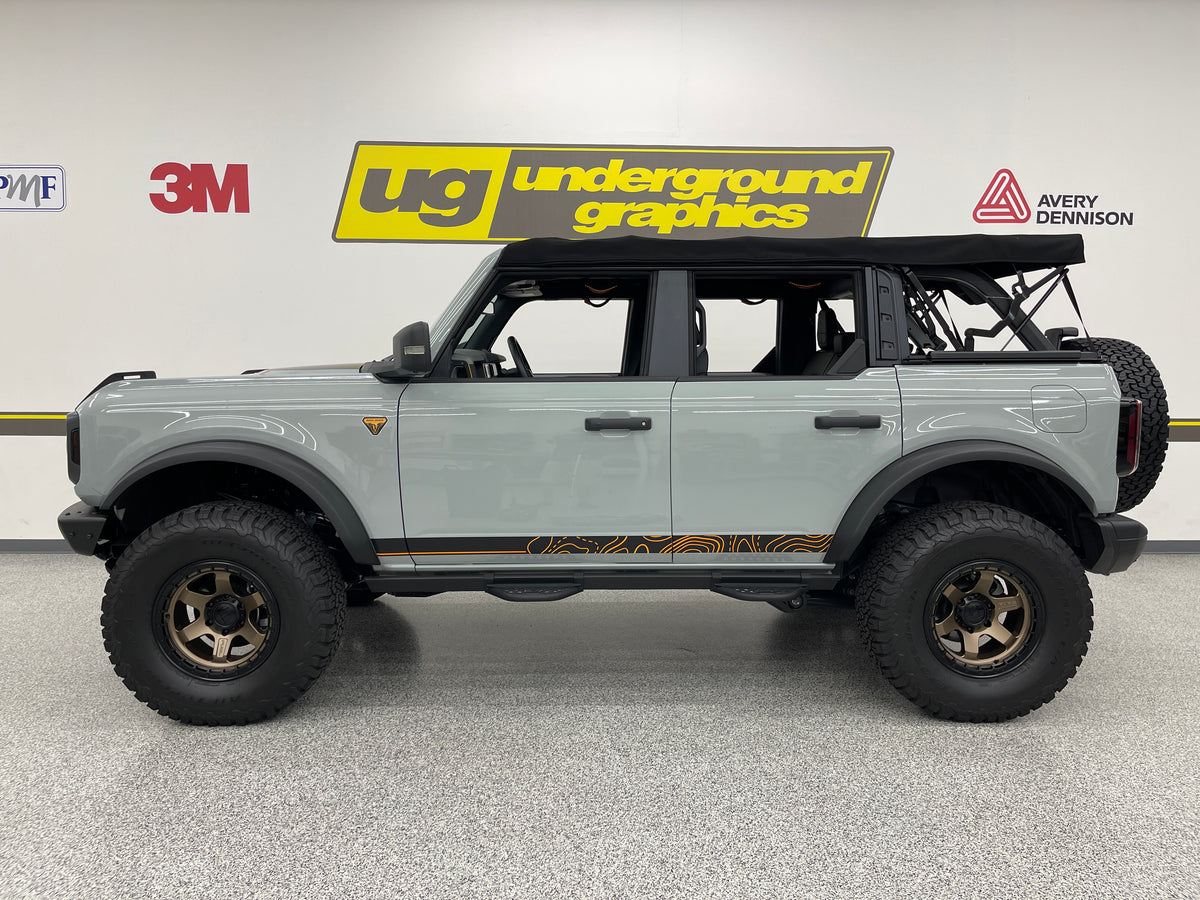 Topography Bronco Rocker Kit β Underground Graphics