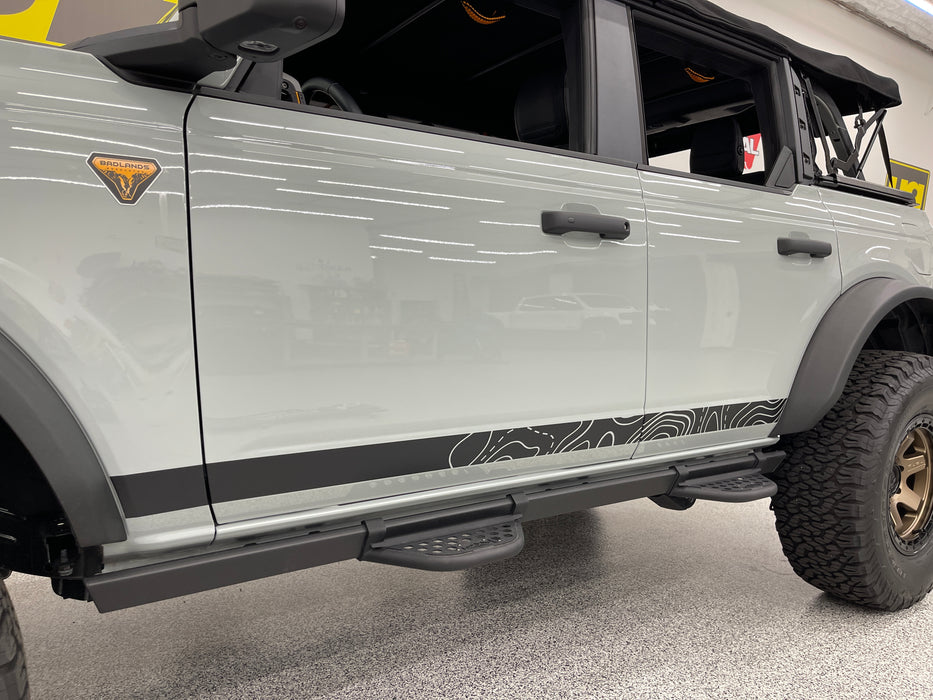 Topography Bronco Rocker Kit — Underground Graphics