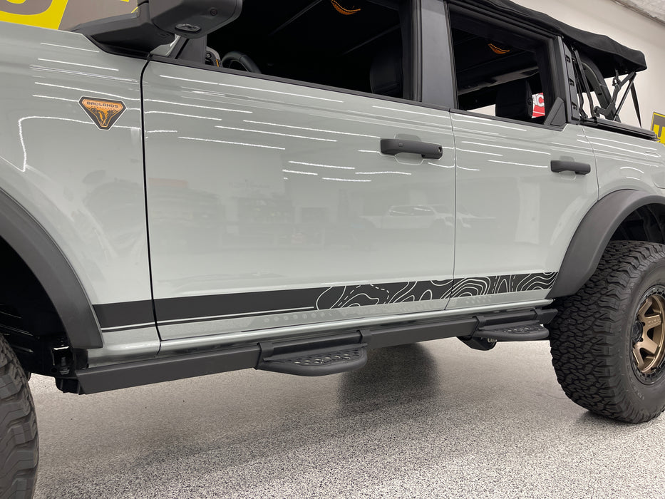 Topography Bronco Rocker Kit — Underground Graphics