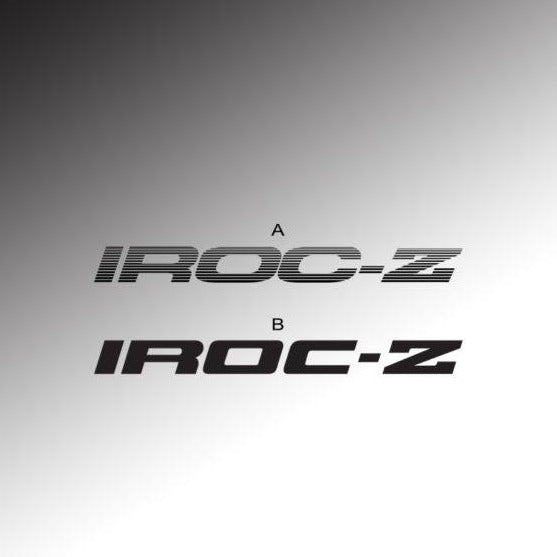IROC-Z Door Decals — Underground Graphics