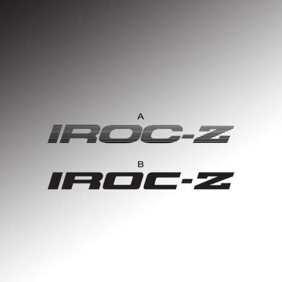 IROC-Z Door Decals