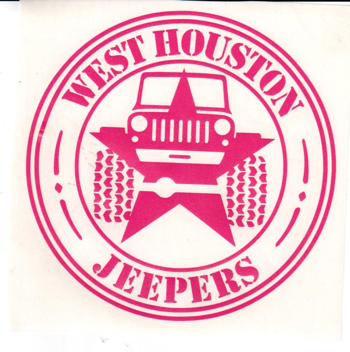 WEST HOUSTON JEEPERS  OFFICIAL DECALS