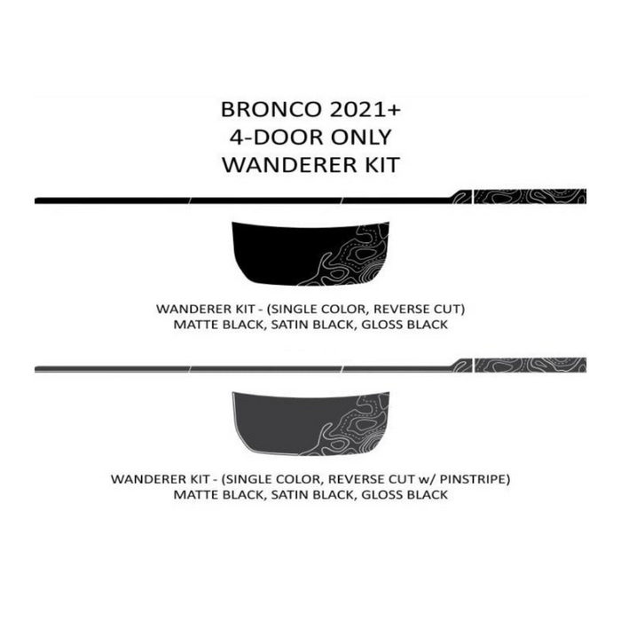 Bronco Topography (Pieces) (2021+) SINGLE COLOR
