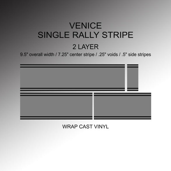 Vanderhall Venice Single Rally Stripes - 2 Layer